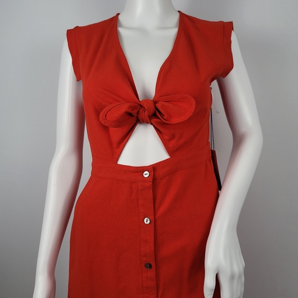 Anthropologie 34°N 118°W The Goods Silk Tie Dress - Picture 3 of 11